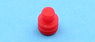 Small Superseal connector red blanking plug.