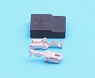 Brake light switch 2 way connector with terminals.