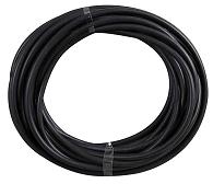 4mm diameter black rubber tubing (Sold by the meter)