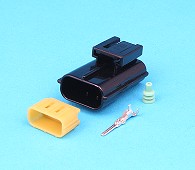 3w Econoseal connector male with terms & seals.