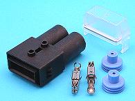 1 way Maxi Fuse kit inc. cable seals terminals. 4-6mm cable
