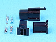 Mini Lock Connector 4 way kit. Including terminals.