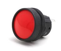 Waterproof momentary switch for use with BDSA. Red