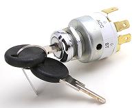 Ignition switch. 4 position (1/0/1+2 start) 2 Keys supplied