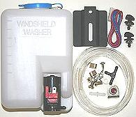 1.2 lit PVC windscreen washer bottle installation kit. 12v.