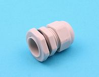 Cable Gland for 10-14mm dia. cable. 20mm dia. panel hole.