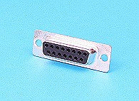 15 way D type socket connector