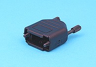 9 way D type connector plastic cover (Black)