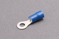 Blue pre insulated ring terminal with 4.3mm hole